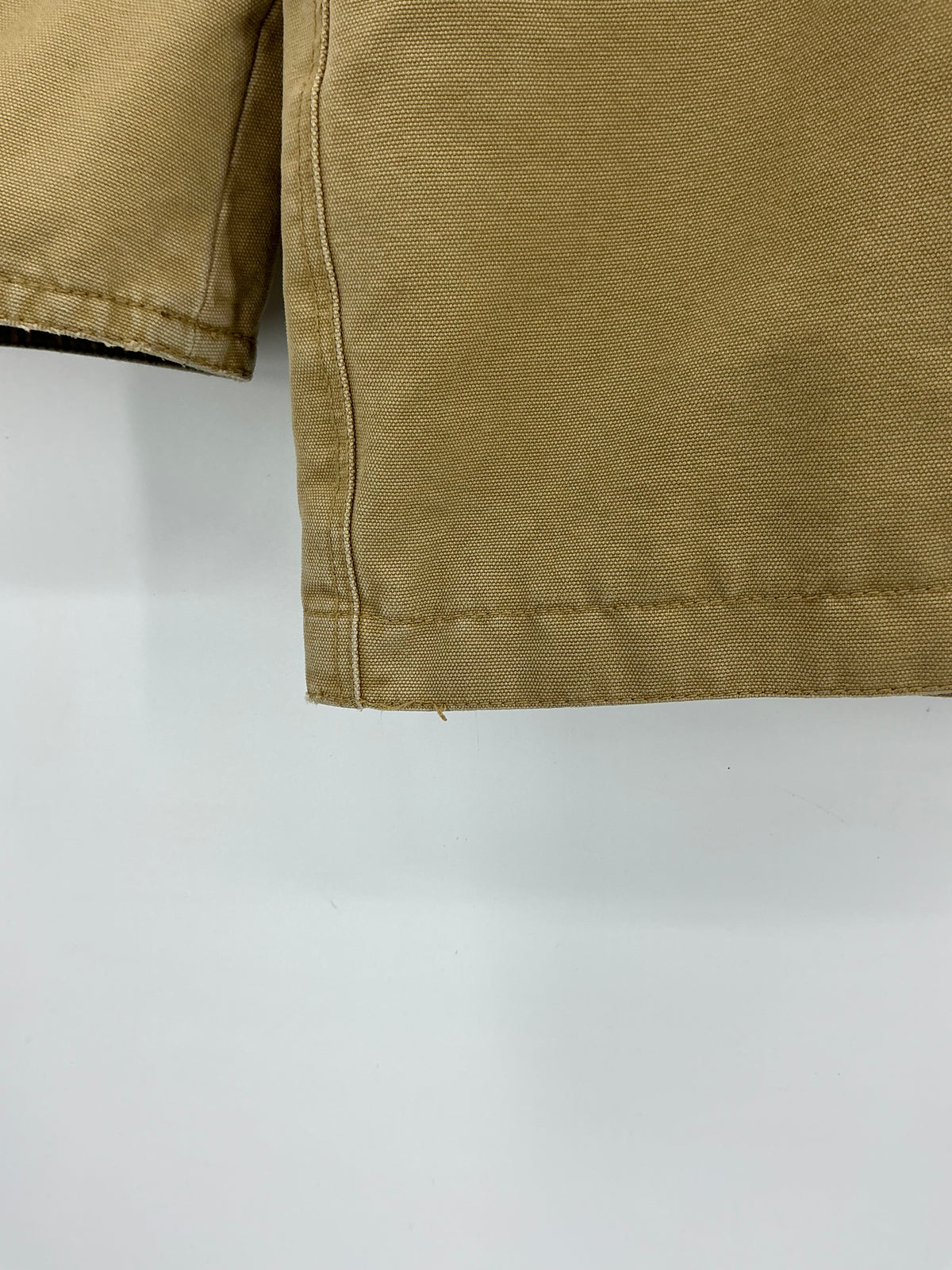 Vintage J.Crew Canvas Plaid-Lined Barn Jacket with Corduroy Collar XL