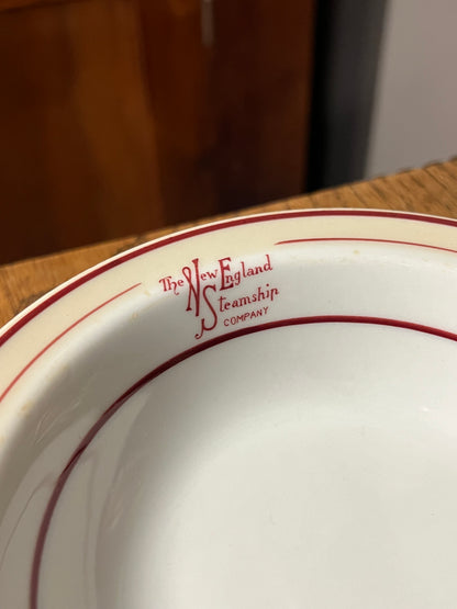 The New England Steamship Company Rim Bowl