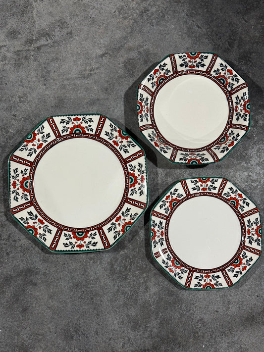 John Maddock & Sons Madras Pattern Dishes