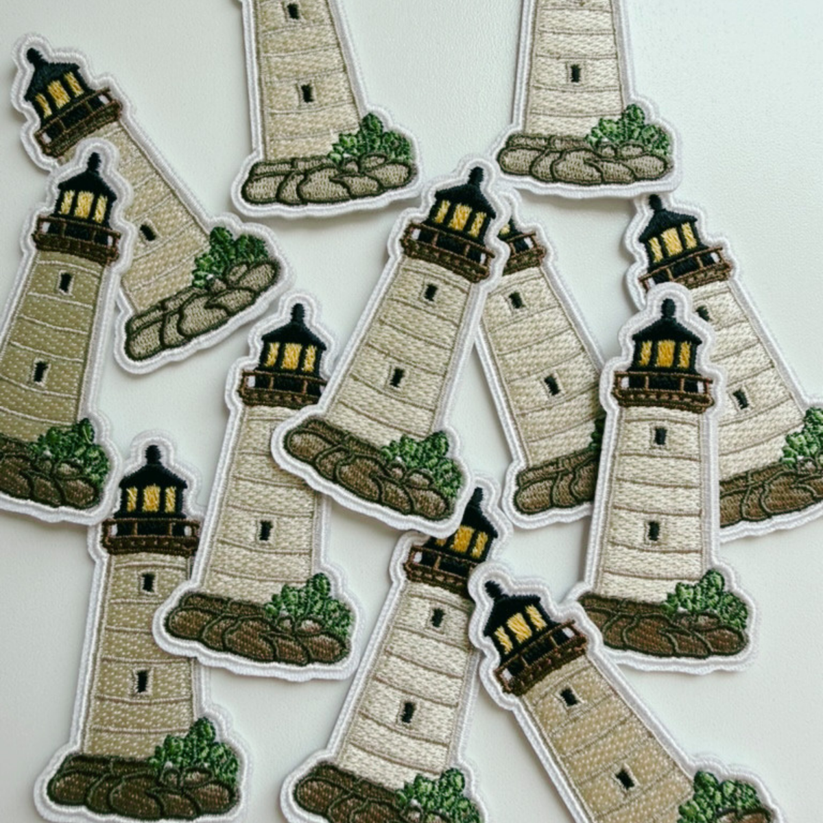 PREORDER - 2.5" lighthouse -  Embroidered Hat Patch