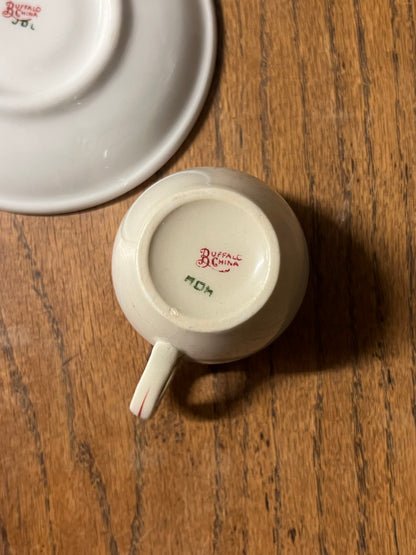 The New England Steamship Company Demitasse Cup and Saucer