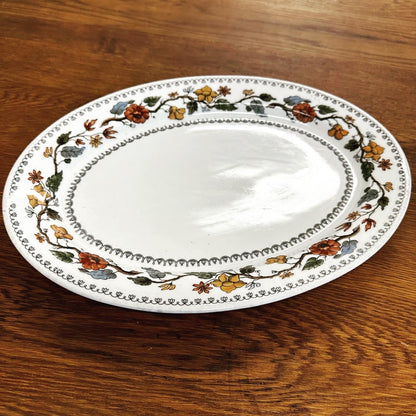 Foliage Pattern Oval Platter