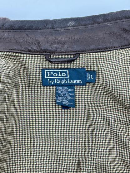 Vintage Polo Ralph Lauren Lambskin Leather Jacket Large