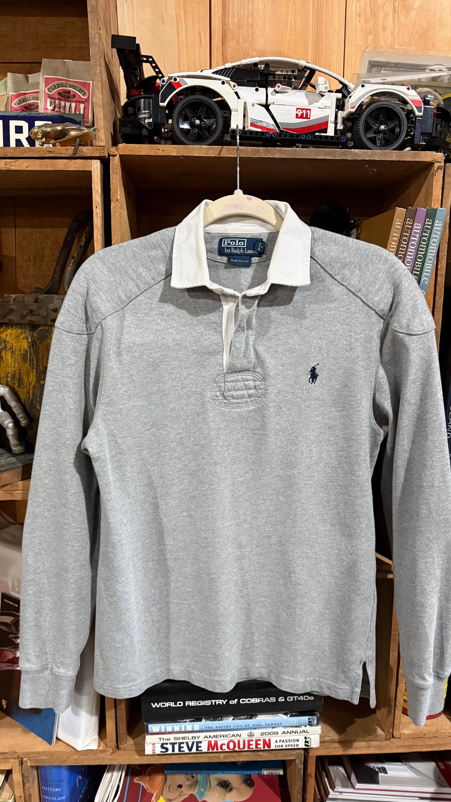 Polo Ralph Lauren Custom Fit Grey Rugby Small