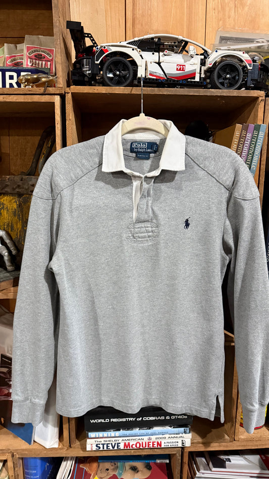 Polo Ralph Lauren Custom Fit Grey Rugby Small