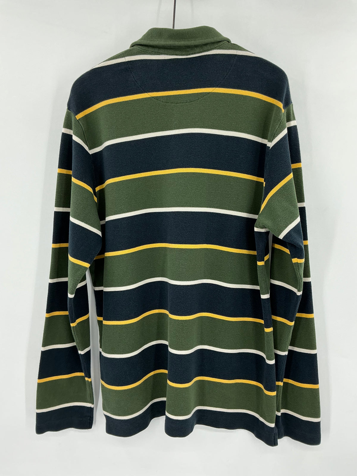 Vintage GAP Long Sleeve Rugby Stripe Polo Shirt Medium