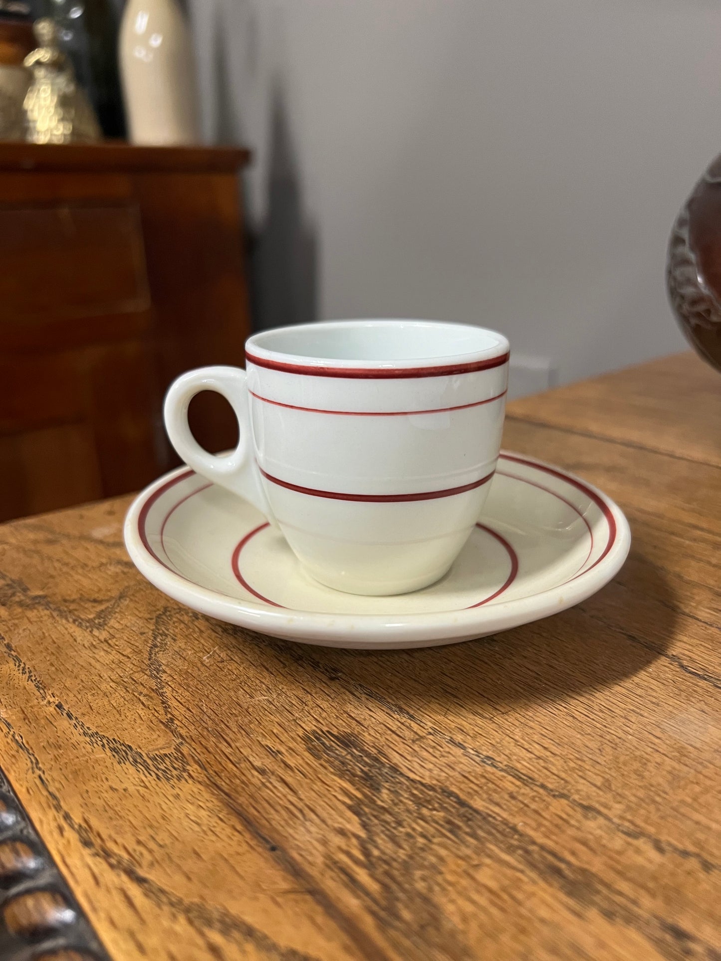 The New England Steamship Company Demitasse Cup and Saucer