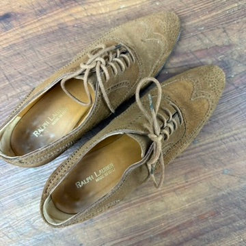 Vintage Ralph Lauren Suede Wingtip Oxford Shoe