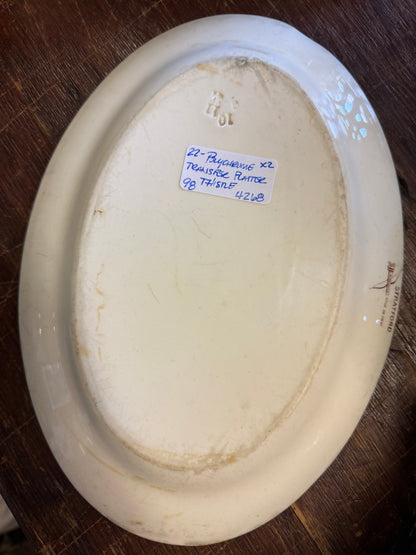 Stratford Pattern Polychrome Transfer Platter