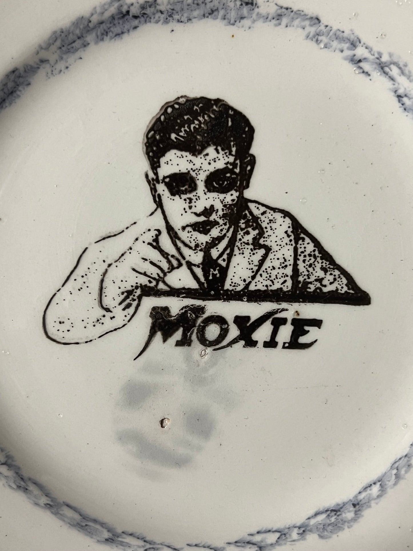 Moxie Soda Advertising Plate by Maddock & Co England