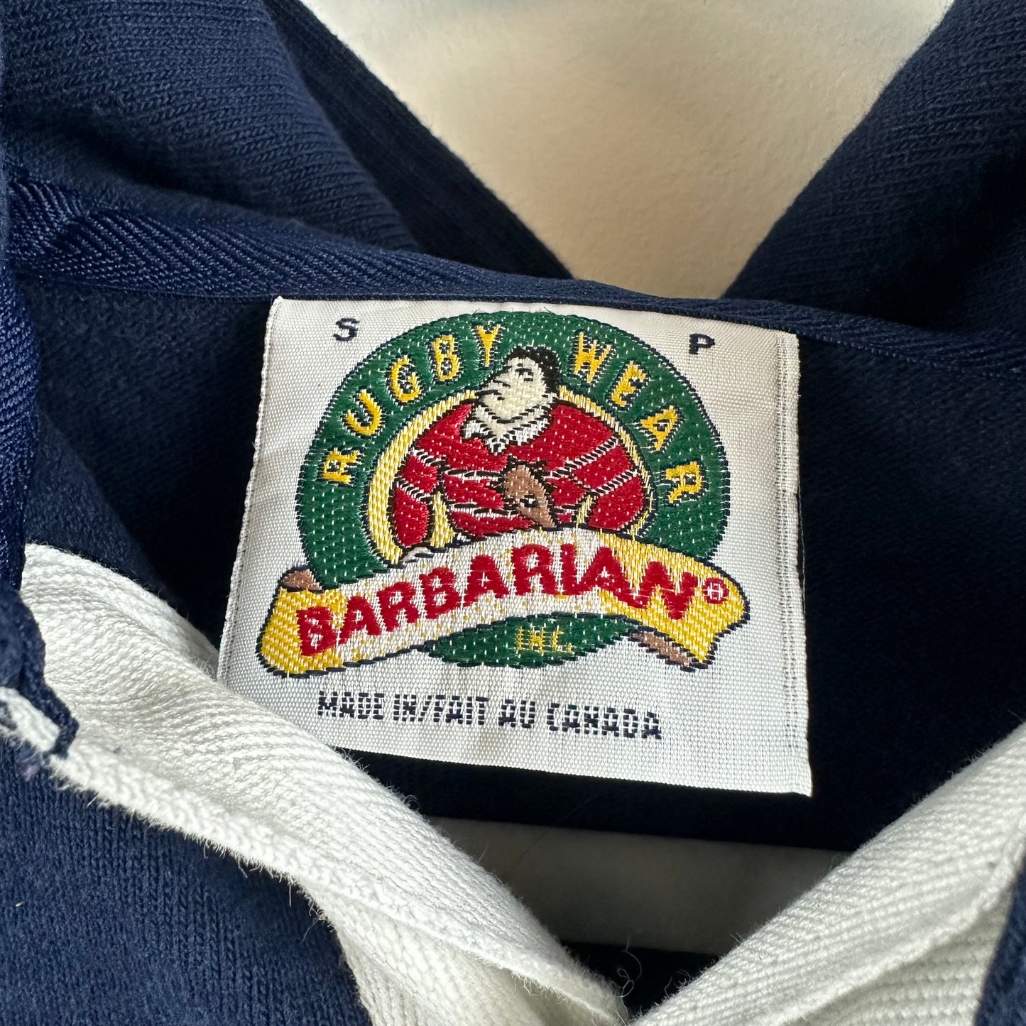 Vintage 90s Barbarian Rugby Colby College Small