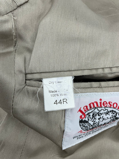 Vintage J. Press Jamieson's of Shetland Brown Herringbone Sport Coat 44R