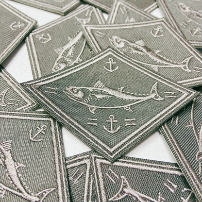 PREORDER - 3" Fishing  Patch  -  Embroidered Hat Patch