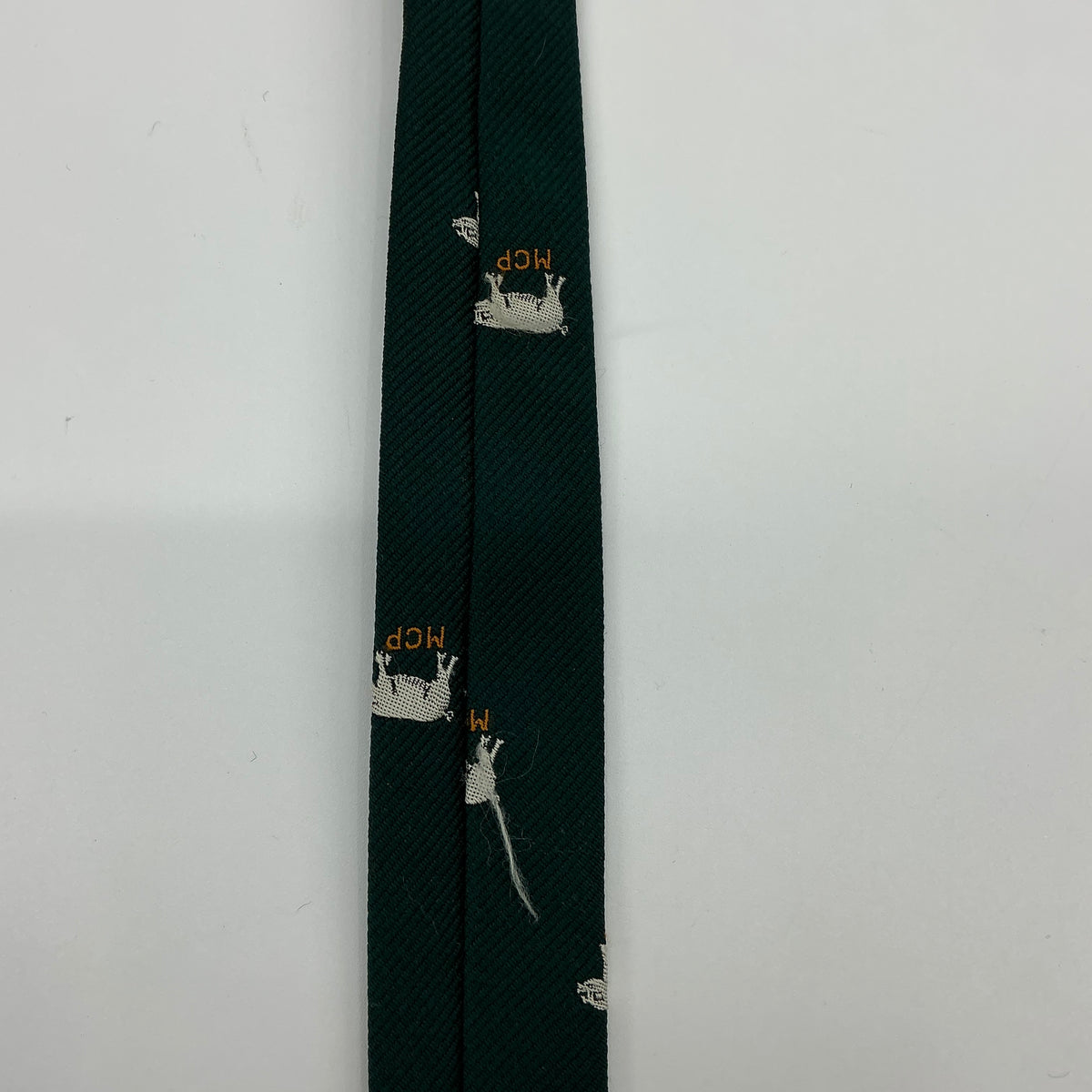 Vintage Male Chauvinist Pig Bloomingdale’s Men’s Green “MCP” Pig Print Tie