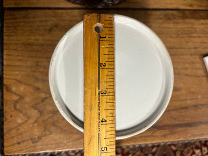 RICE - White Banded Kitchen Jar Canister with Lid