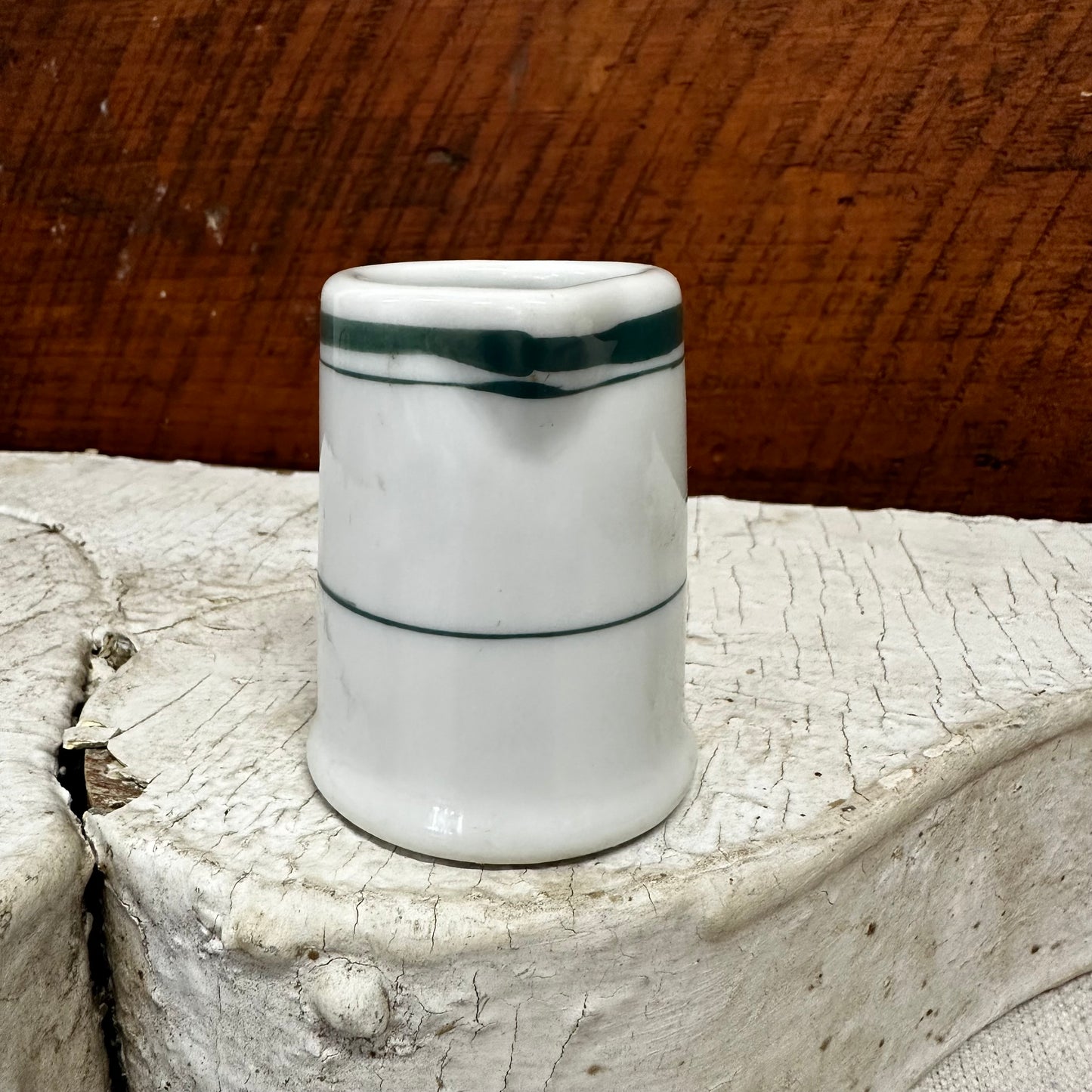 Green Banded Individual Creamer Made in Japan