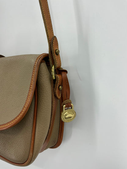 Vintage Dooney & Bourke Dark Leather Crossbody Bag