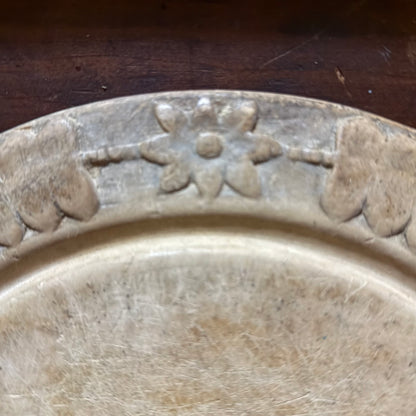 Flower Wheat Border Carved Wooden Breadboard