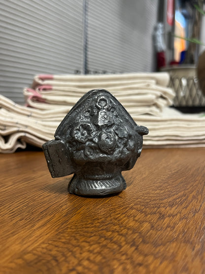 Pewter Ice Cream Mold - Flower Basket