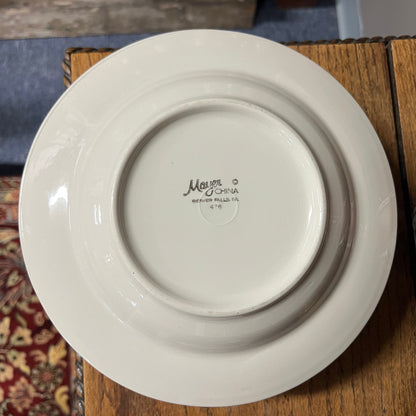 New York Yacht Club Rim Soup Bowl with NYYC Burgee