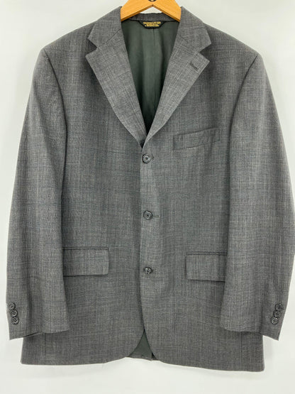 J. Press Presstiege 3-Button Grey Sport Coat 44R