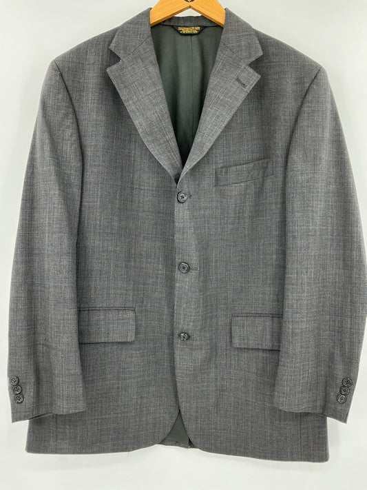 J. Press Presstiege 3-Button Grey Sport Coat 44R