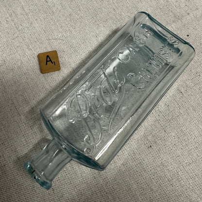 Boots Cash Chemist Bottles Aqua & Clear