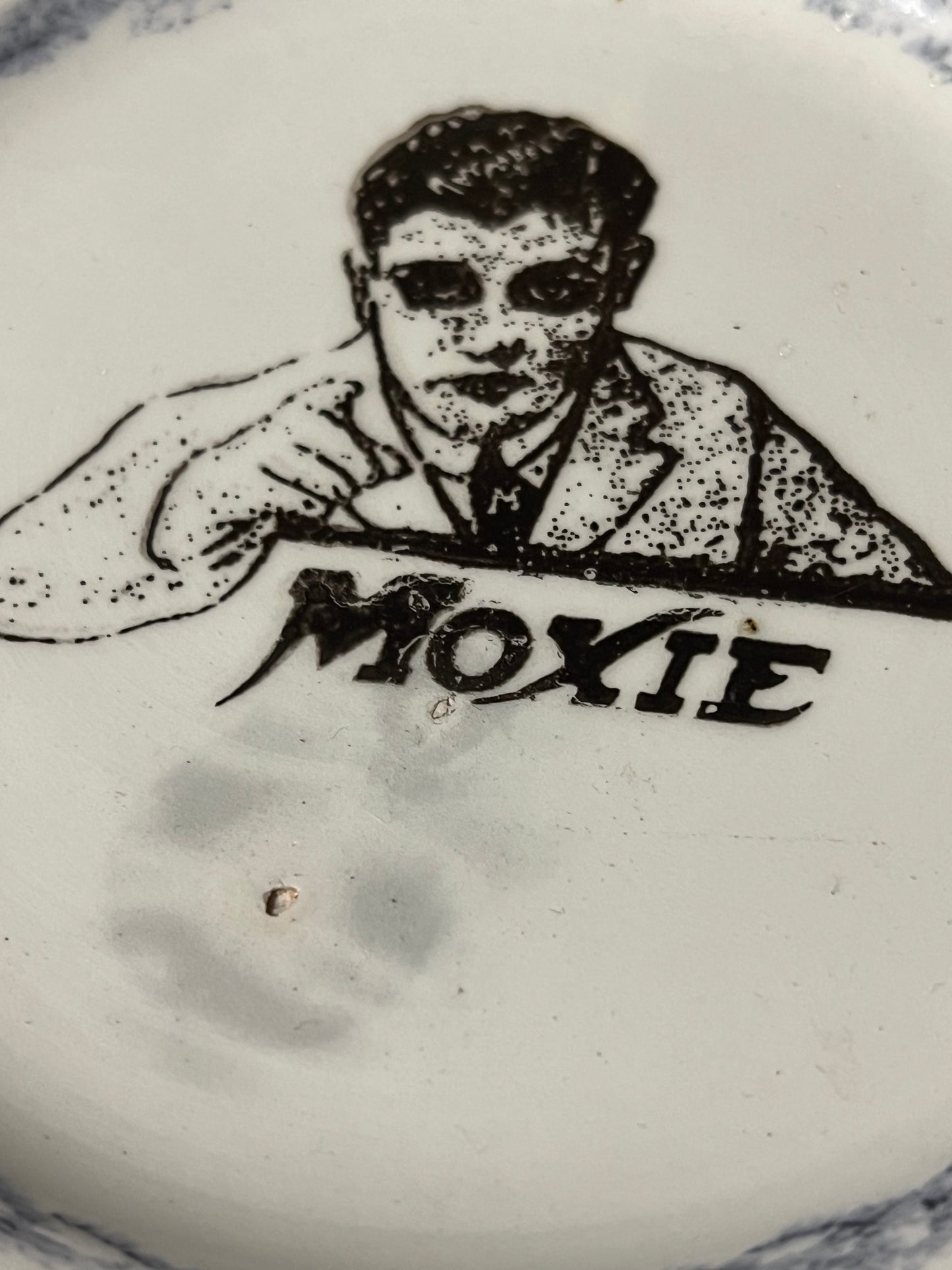 Moxie Soda Advertising Plate by Maddock & Co England