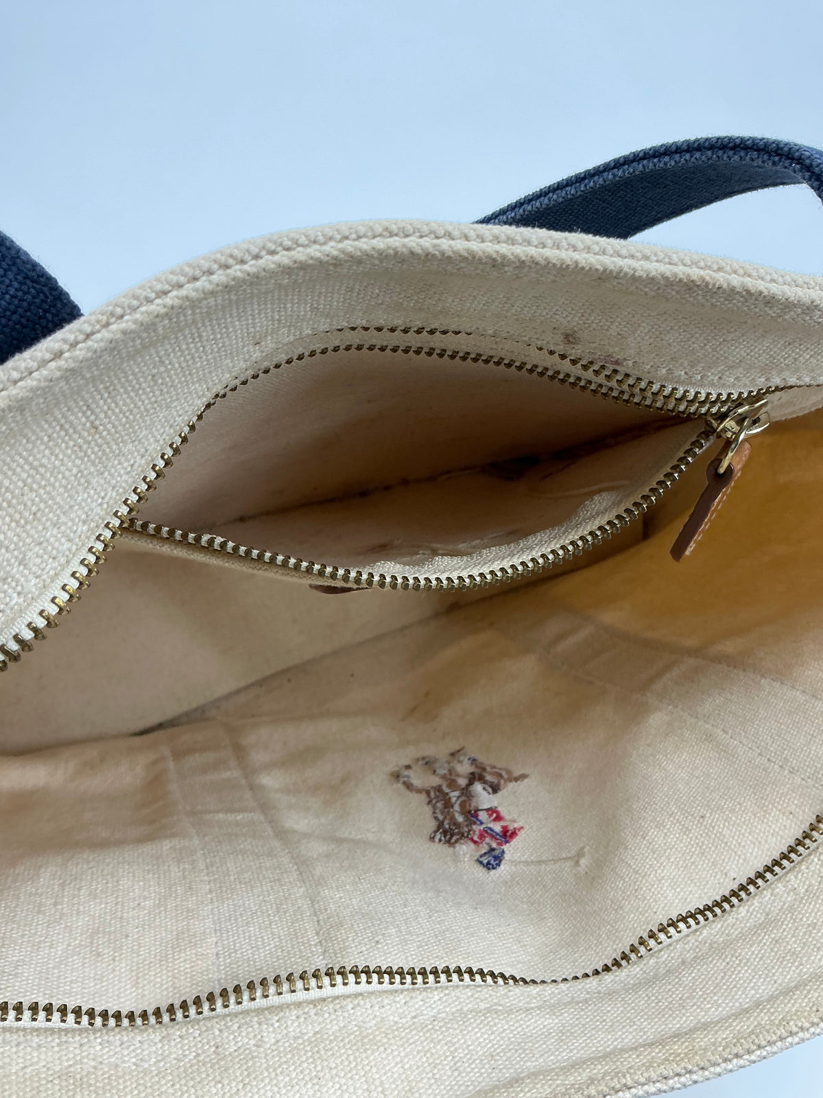 Ralph Lauren Embroidered Pony Tote Bag