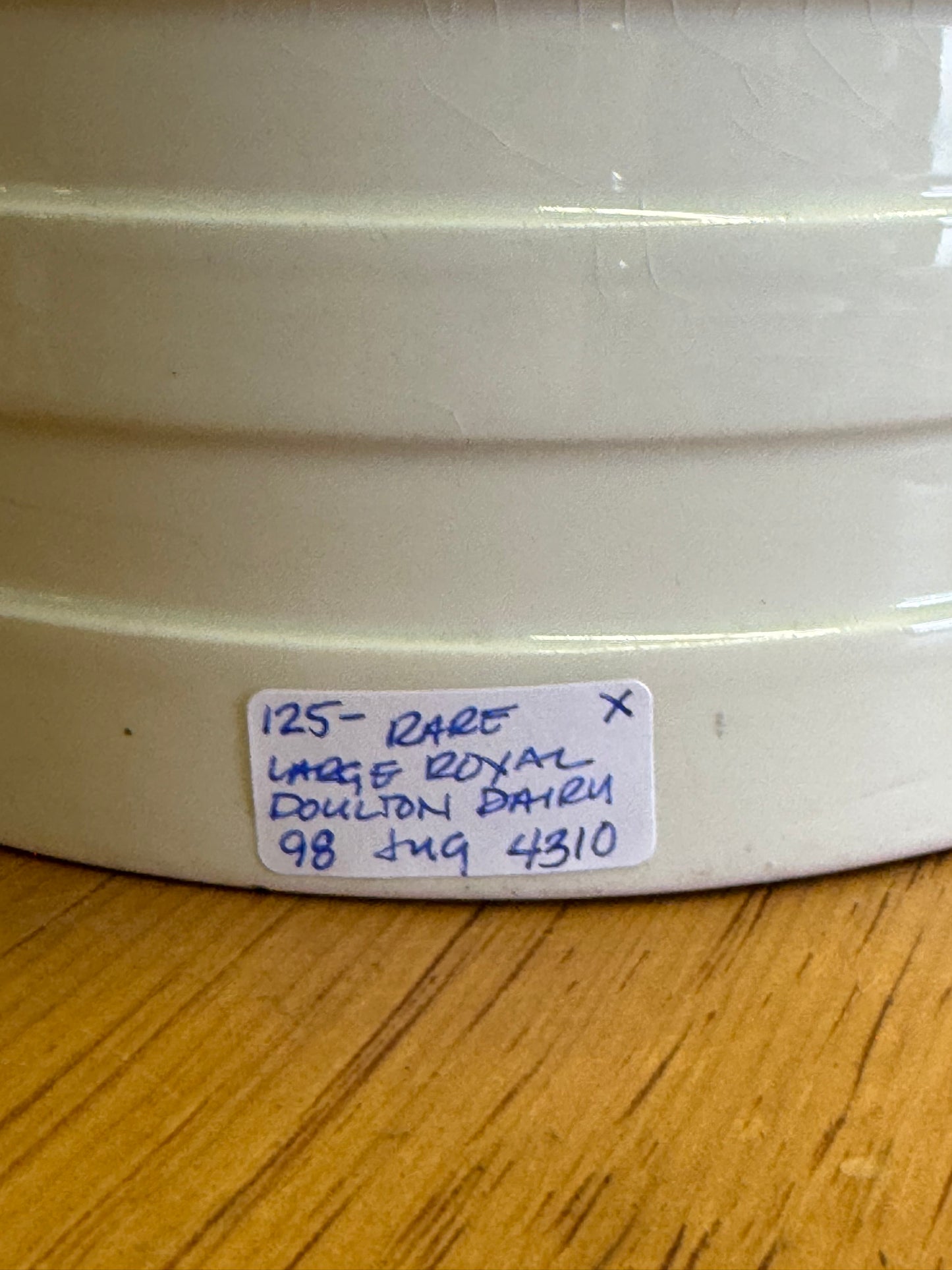 Royal Doulton White Banded Extra Large Dairy Jug