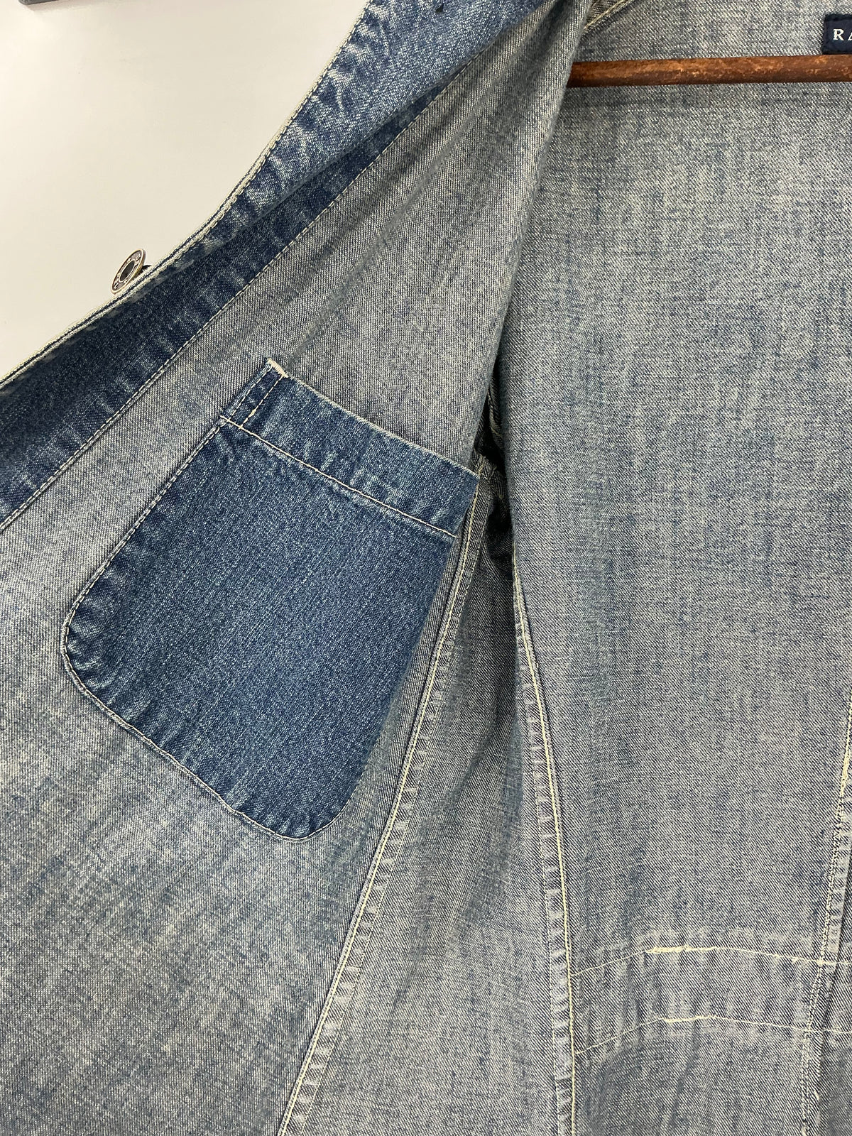Vintage Ralph Lauren Denim Coverall Long Coat Medium