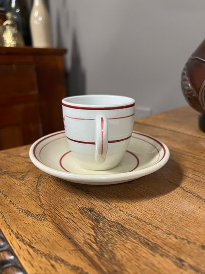 The New England Steamship Company Demitasse Cup and Saucer