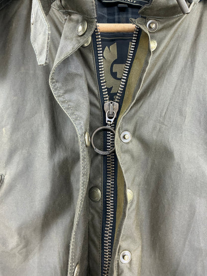 Belstaff Waxed Cotton Hooded Jacket 44