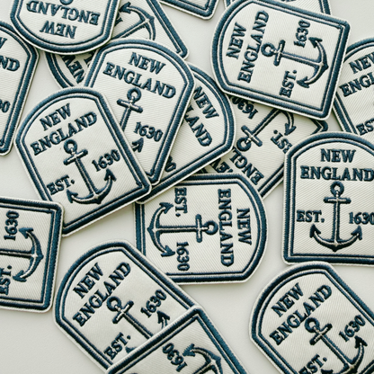PREORDER. - 2" New England EST 1630 -  Embroidered Patch
