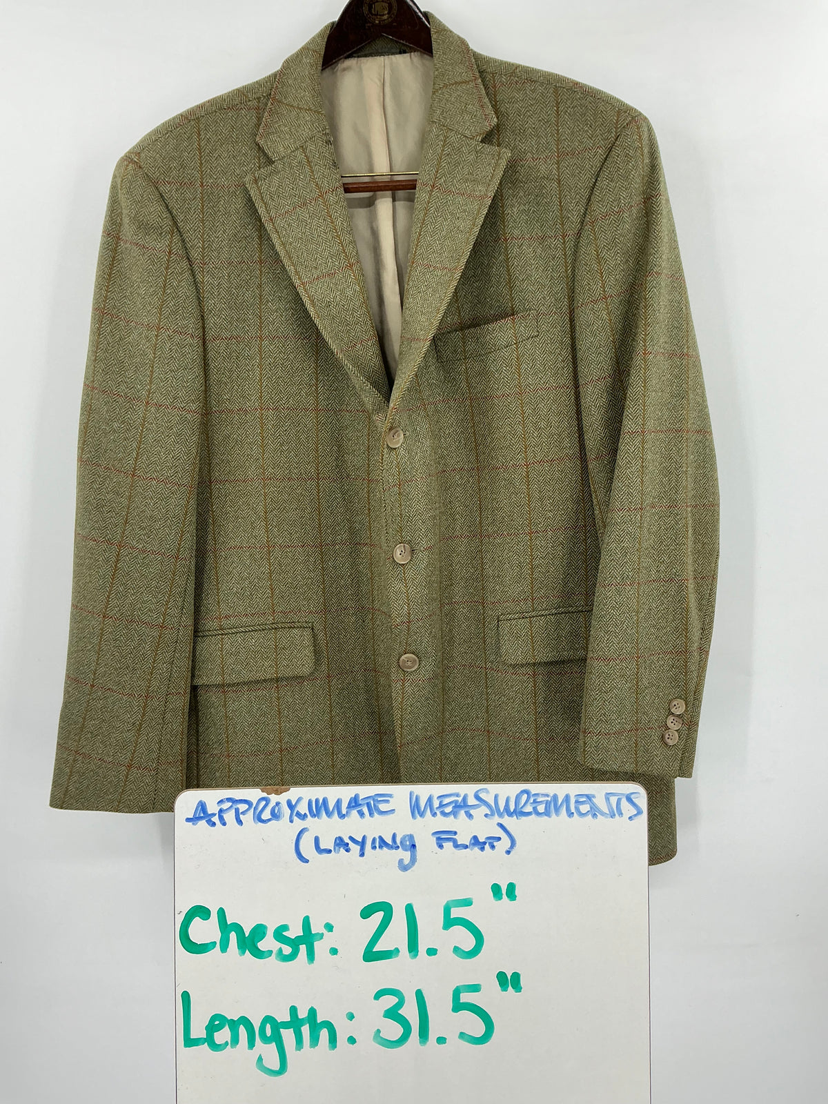 J. Press Plymouth Pressidential Wool Tweed Sport Coat 44R