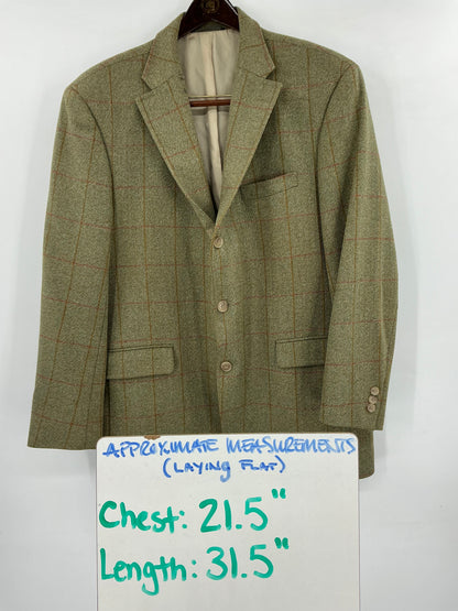 J. Press Plymouth Pressidential Wool Tweed Sport Coat 44R