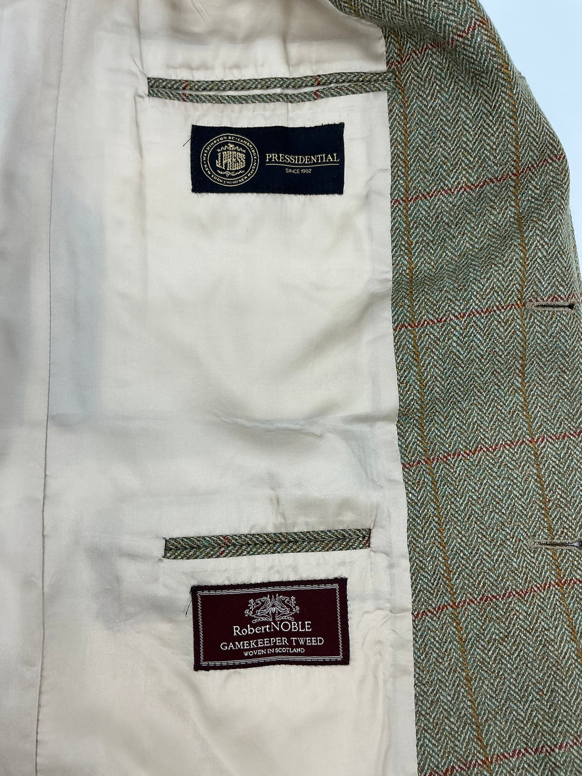 J. Press Plymouth Pressidential Wool Tweed Sport Coat 44R