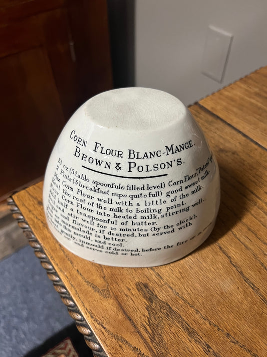 Brown & Polson's Blanc-Mange Mould