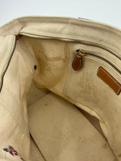 Ralph Lauren Embroidered Pony Tote Bag