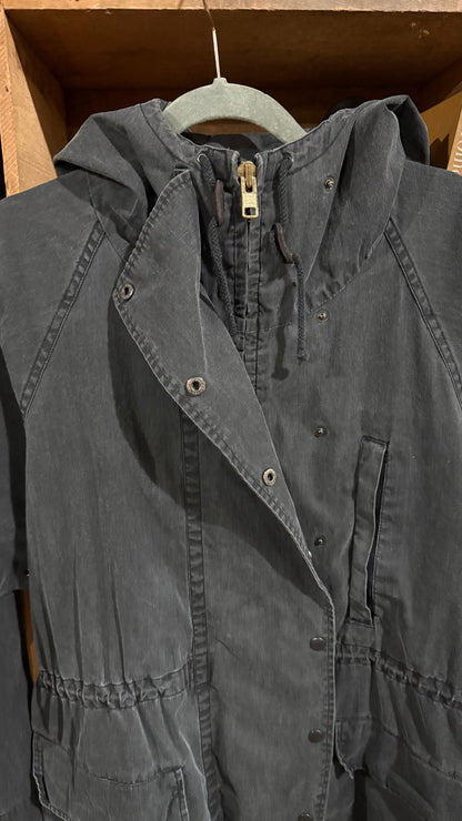 Polo Ralph Lauren Black Cotton Hooded Jacket Medium