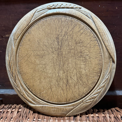 Wheat Border Carved Wooden Breadboard