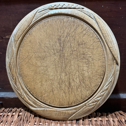 Wheat Border Carved Wooden Breadboard