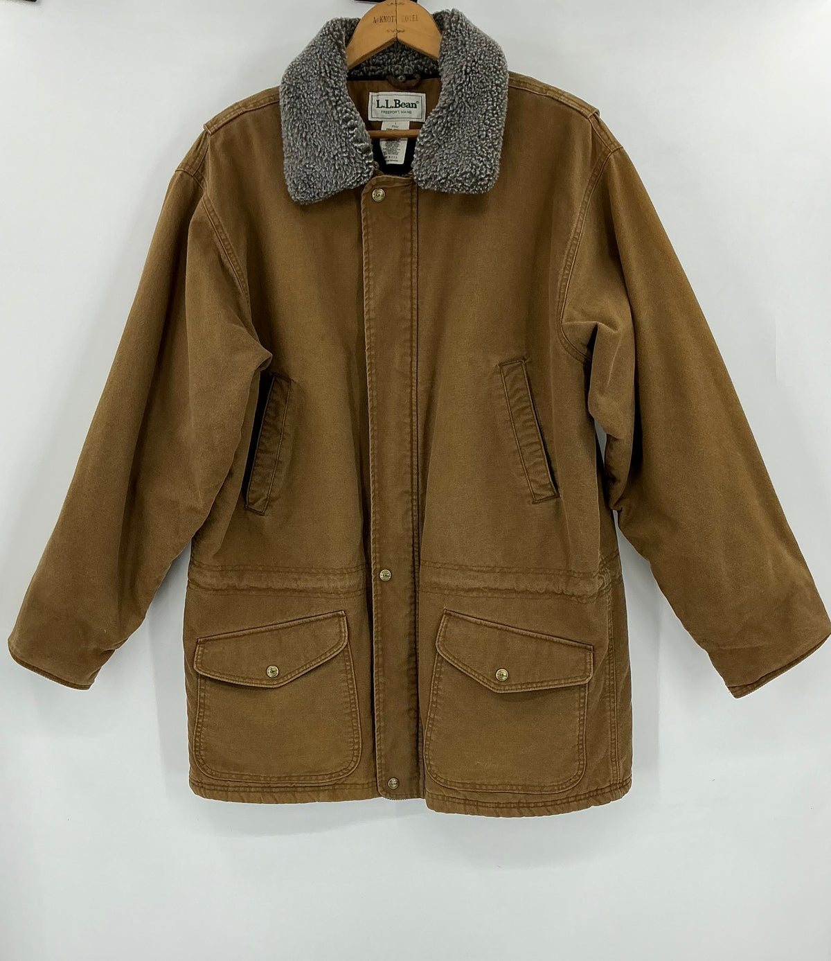 Vintage LL Bean Heavyweight Utility Field Jacket Barn Chore Coat Large