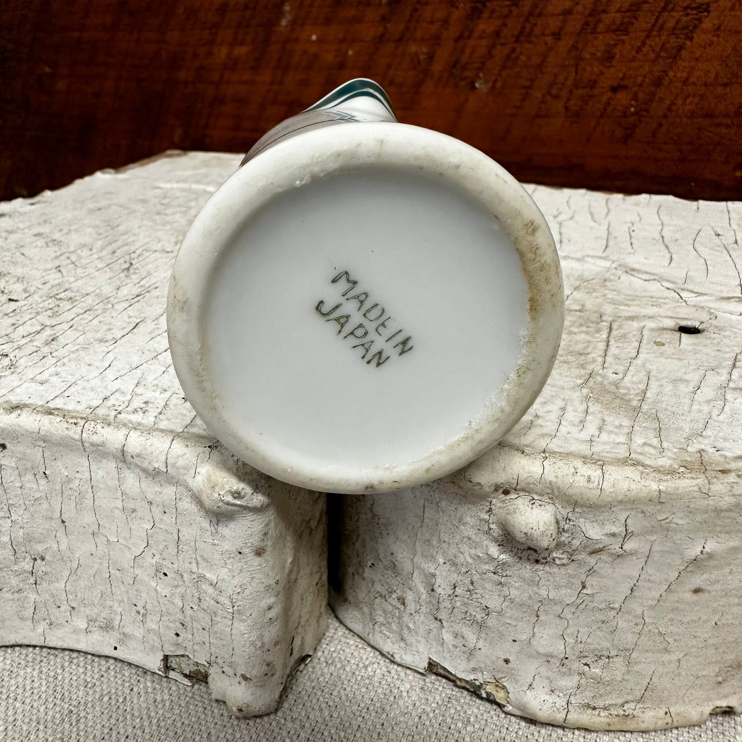 Green Banded Individual Creamer Made in Japan