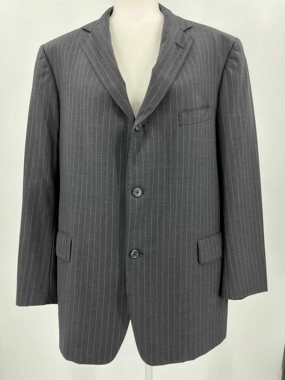 Vintage J. Press Presstige Gray Pinstripe Wool Sport Coat Blazer Made in USA