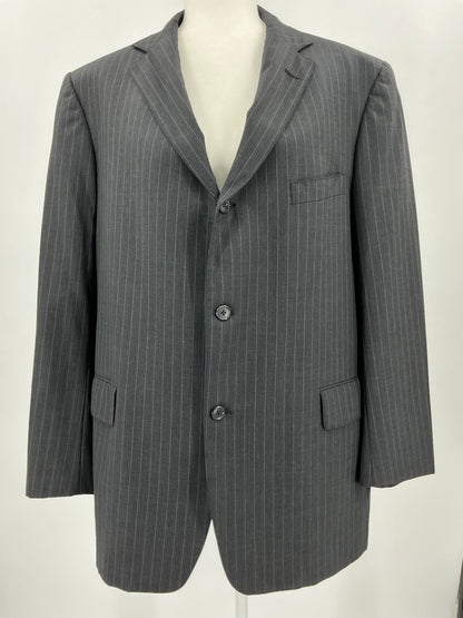 Vintage J. Press Presstige Gray Pinstripe Wool Sport Coat Blazer Made in USA