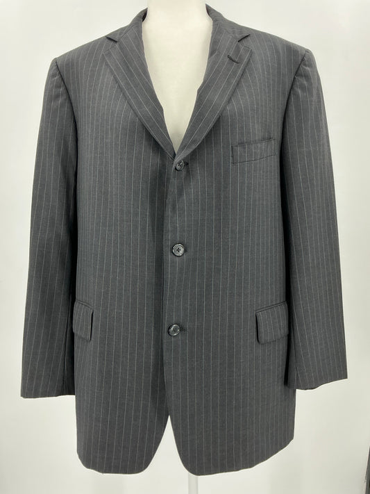 Vintage J. Press Presstige Gray Pinstripe Wool Sport Coat Blazer Made in USA