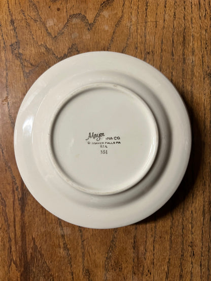 New York Yacht Club Bread Plate with NYYC Burgee