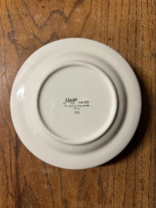 New York Yacht Club Bread Plate with NYYC Burgee