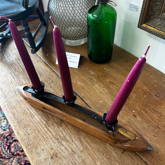 Shuttle Candle Holder